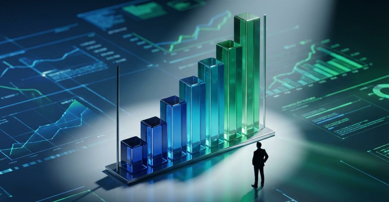Gráfico de crescimento de lucros impulsionado por planejamento estratégico
