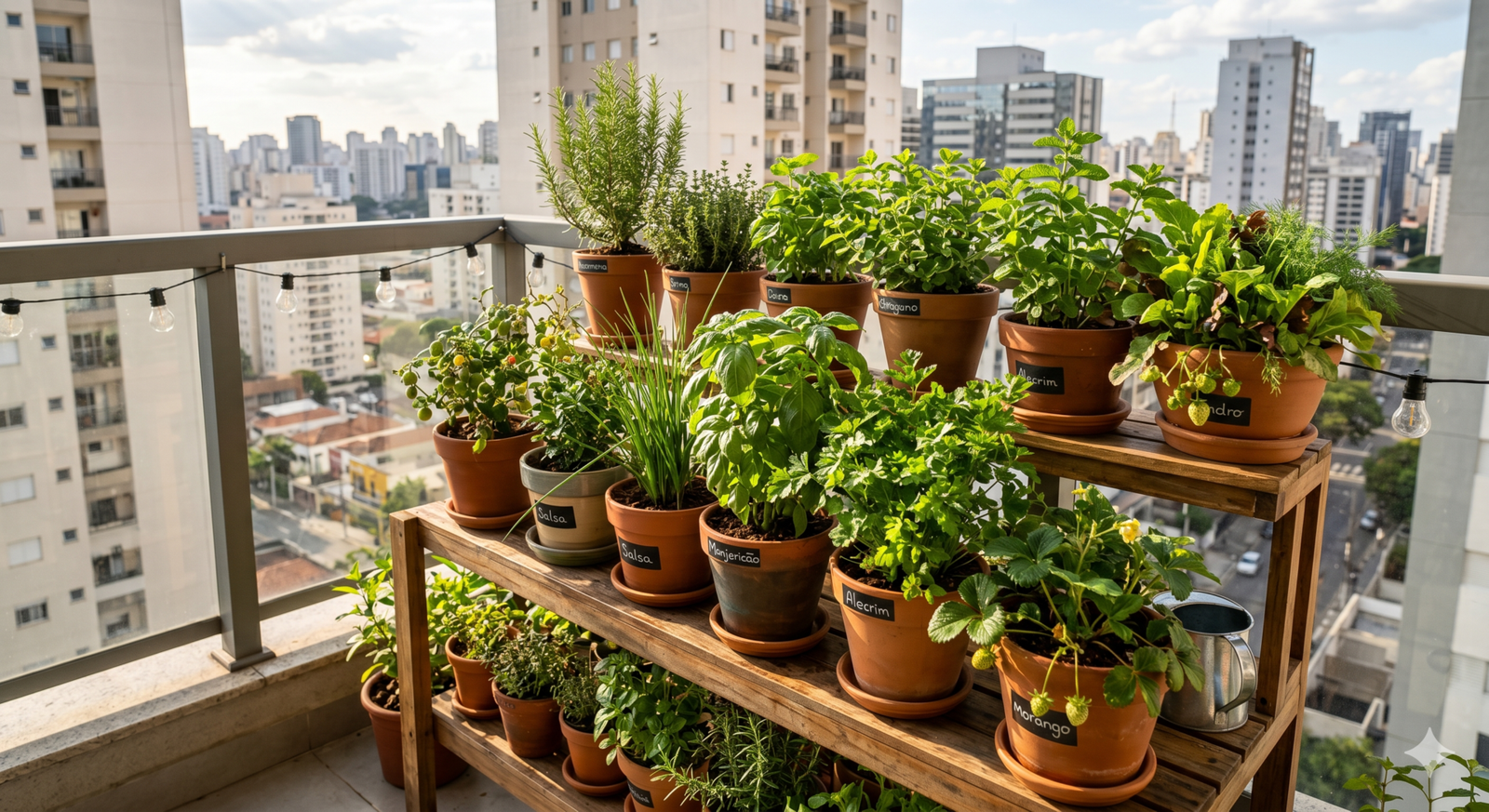 Ervas e hortaliças para cultivo em vasos