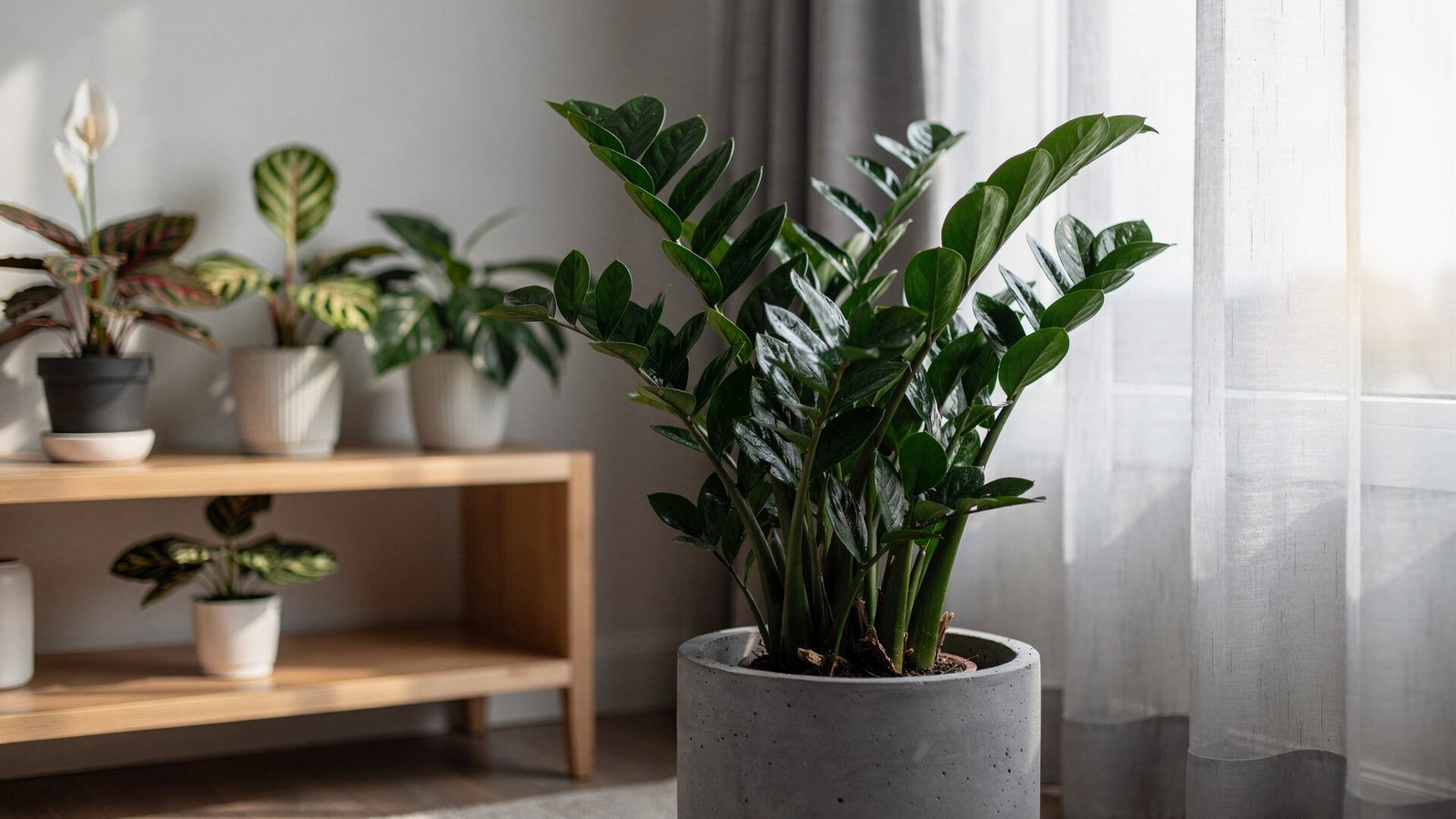 Ambiente interno com as melhores plantas para ambientes escuros, transformando o espaço em um oásis verde