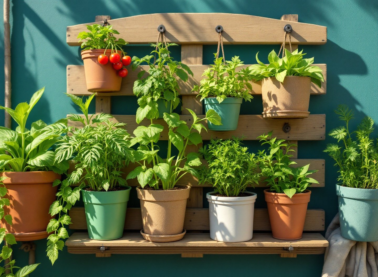Chega de gastar! Monte sua horta econômica para iniciantes e tenha alimentos frescos em casa sem esforço 3 Horta vertical sustentável com paletes e garrafas PET para iniciantes